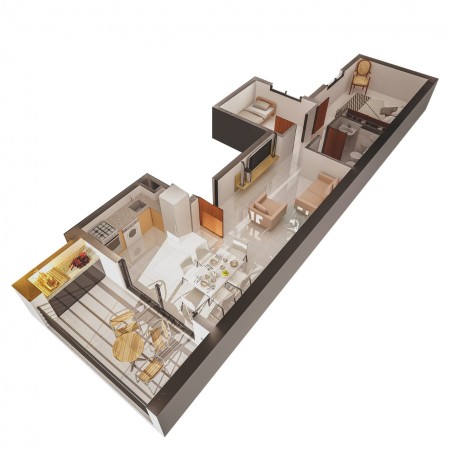 Lavalle 1786 * Departamento 1 dorm con Balcon